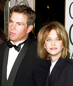 Su matrimonio más famoso fue con Meg Ryan, la entonces "novia de América" con la cual estuvo casado 10 años